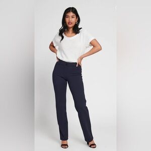 MUST GO ♥️ Betabrand Dress Pant Yoga Pants Straight - Navy - Medium - Like New